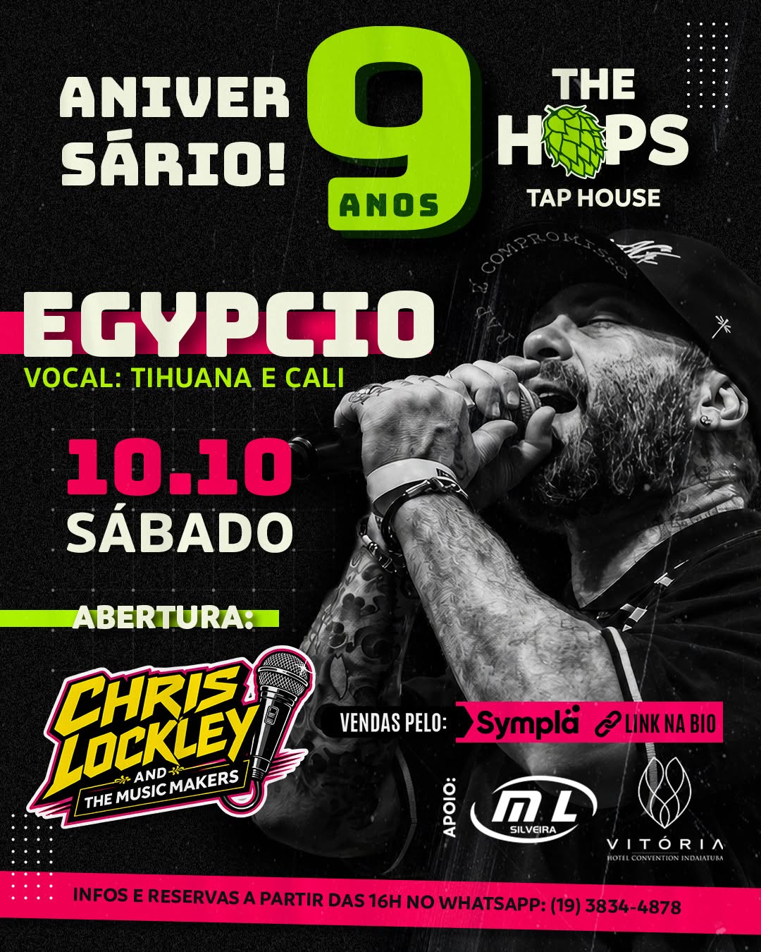 EGYPCIO + Músicos Convidados no The Hops