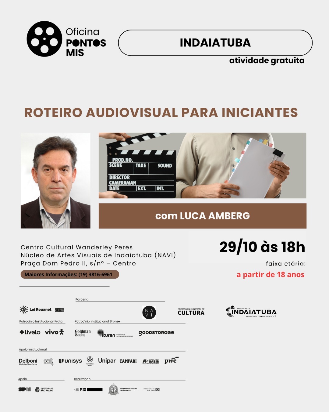 Oficina Roteiro Audiovisual para Iniciantes