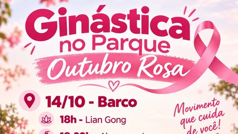 Ginástica no Parque - Outubro Rosa