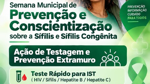 Ação de Testagem e Prevenção Extramuro sobre a Sífilis e Sífilis Congênita