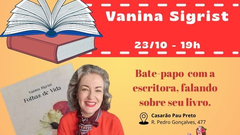 Festival Literário: Encontro com Vanina Sigrist e apresentação de Olivia Genesi