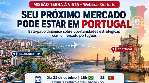 Webinar: Seu próximo mercado pode estar em Portugal