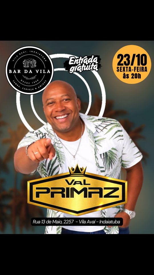 Sextou no Bar da Vila com Val Primaz