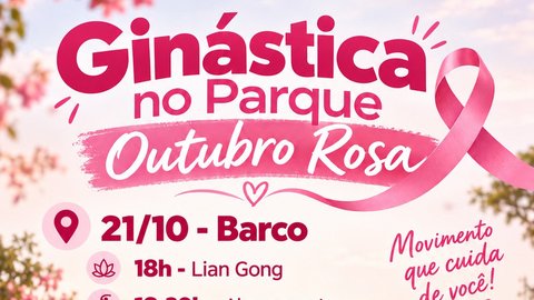 Ginástica no Parque - Outubro Rosa