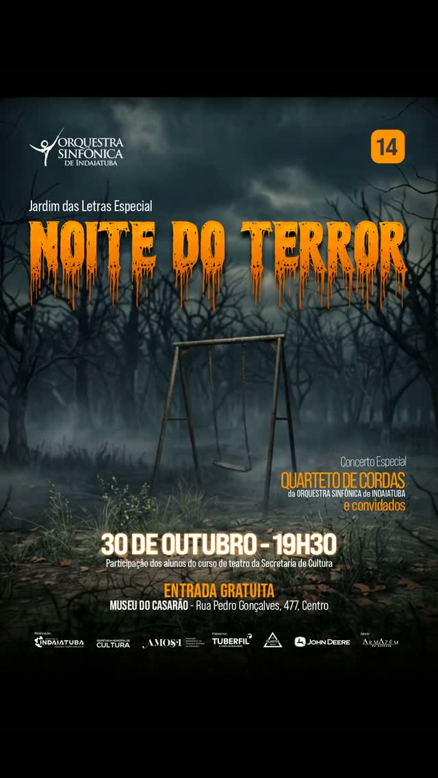 Noite do Terror - Concerto Especial Quarteto de Cordas da Orquestra Sinfônica de Indaiatuba