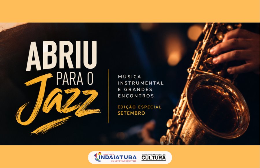 Abriu para o Jazz tem edição especial nos dias 25 e 27 de setembro em Indaiatuba