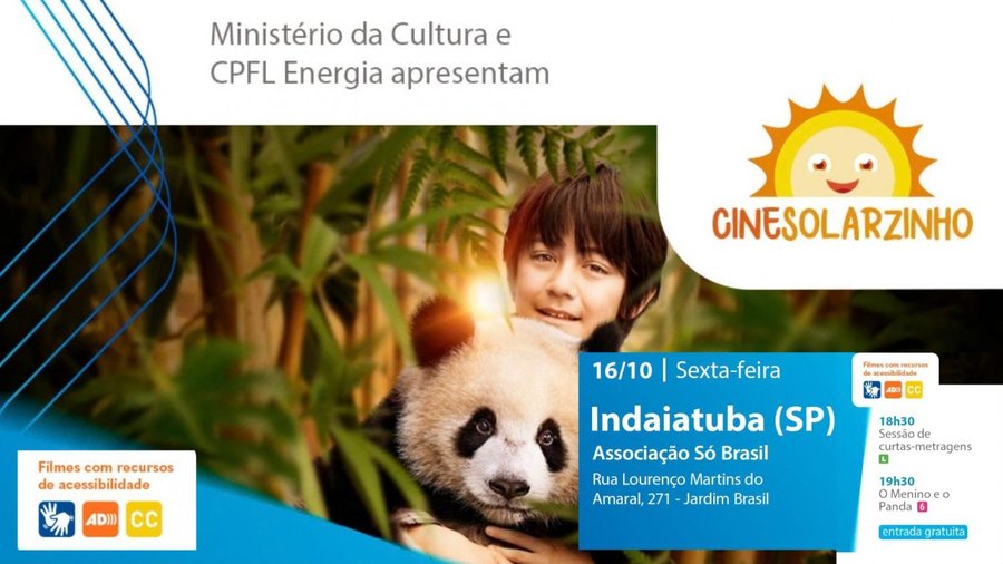 CineSolarzinho chega a Indaiatuba com programação gratuita na sexta-feira 16