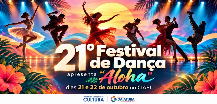 21º Festival de Dança 2026 apresenta "Aloha" nos dias 21 e 22 de outubro