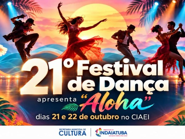 21º Festival de Dança 2026 apresenta "Aloha" nos dias 21 e 22 de outubro